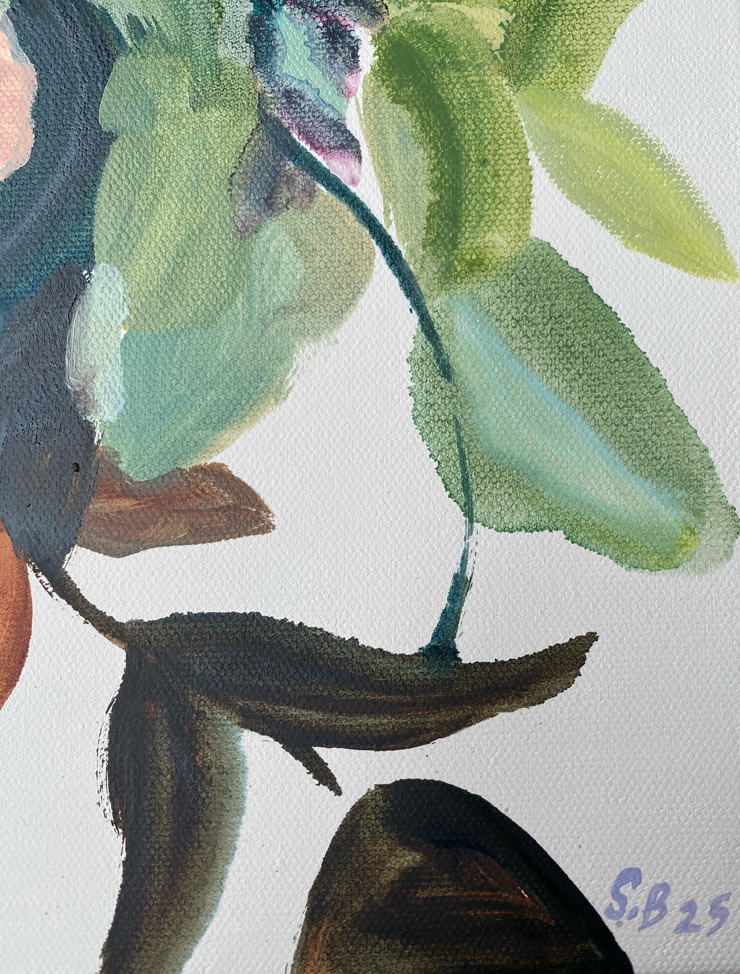 Mrs Bouquet - Original Framed Oil Painting on Canvas