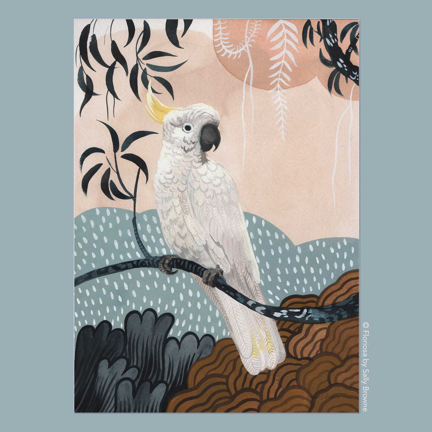 Cockatoo Sunshower - Limited Edition Print on Archival Paper