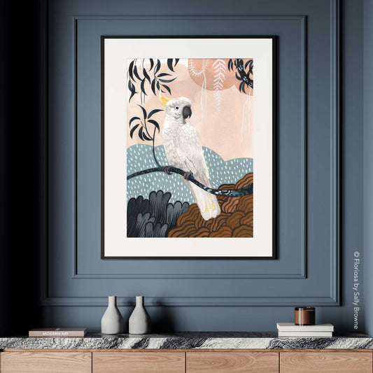Cockatoo Sunshower - Limited Edition Print on Archival Paper