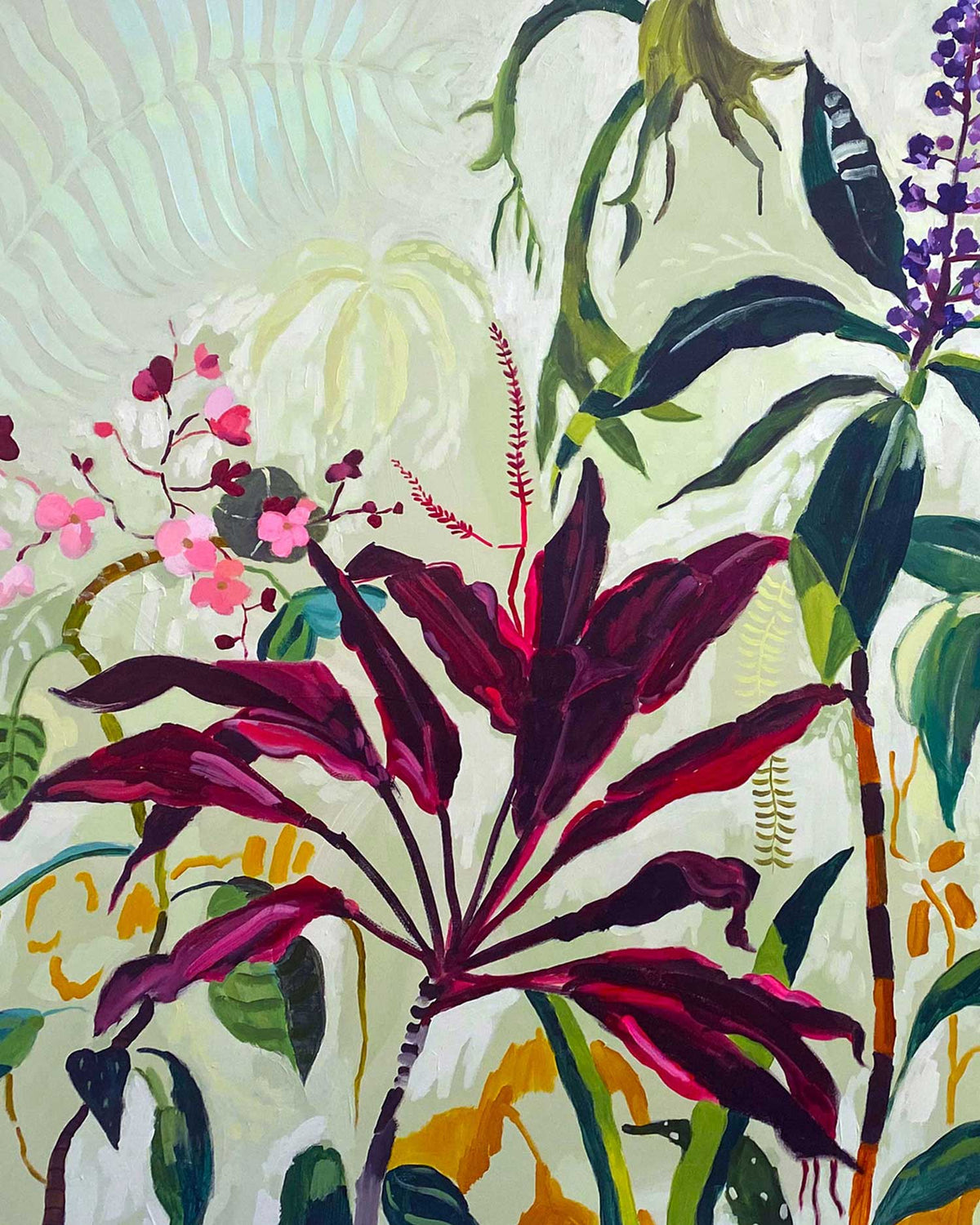 Guerrilla Garden - Original Framed Oil Painting on Canvas