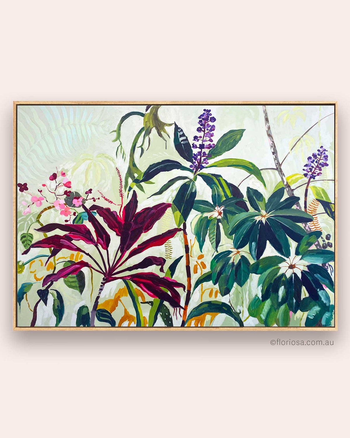 Guerrilla Garden - Original Framed Oil Painting on Canvas