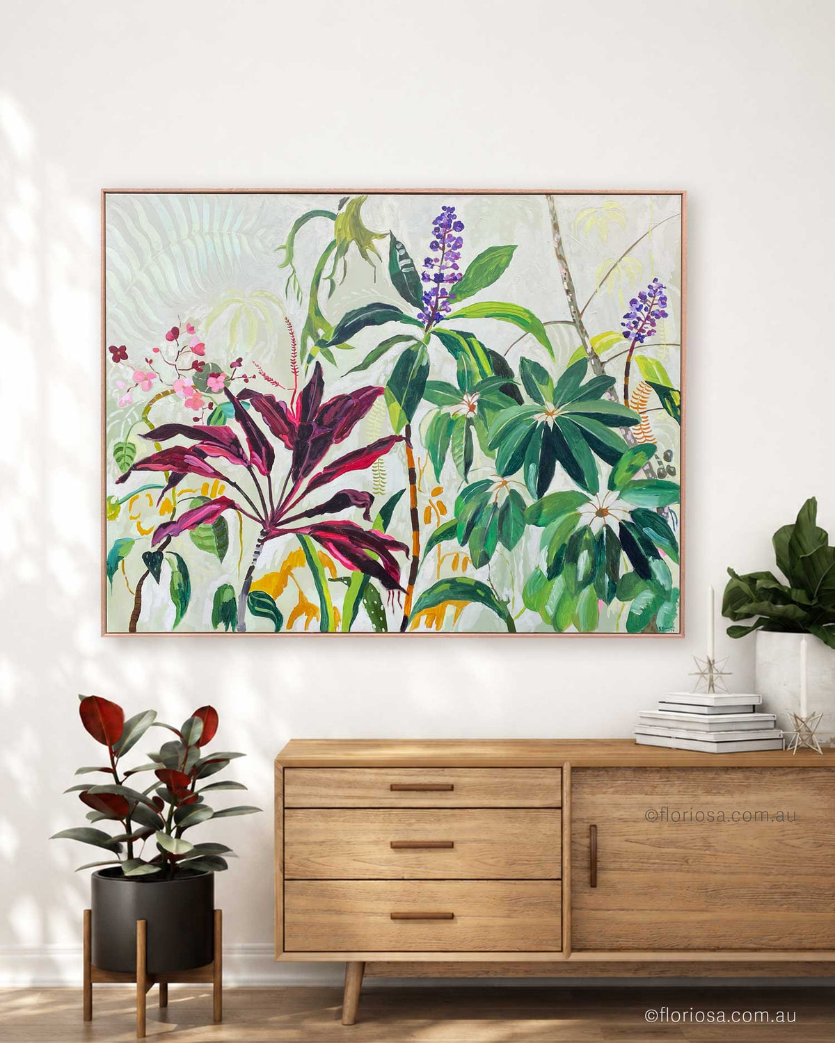 Guerrilla Garden - Original Framed Oil Painting on Canvas