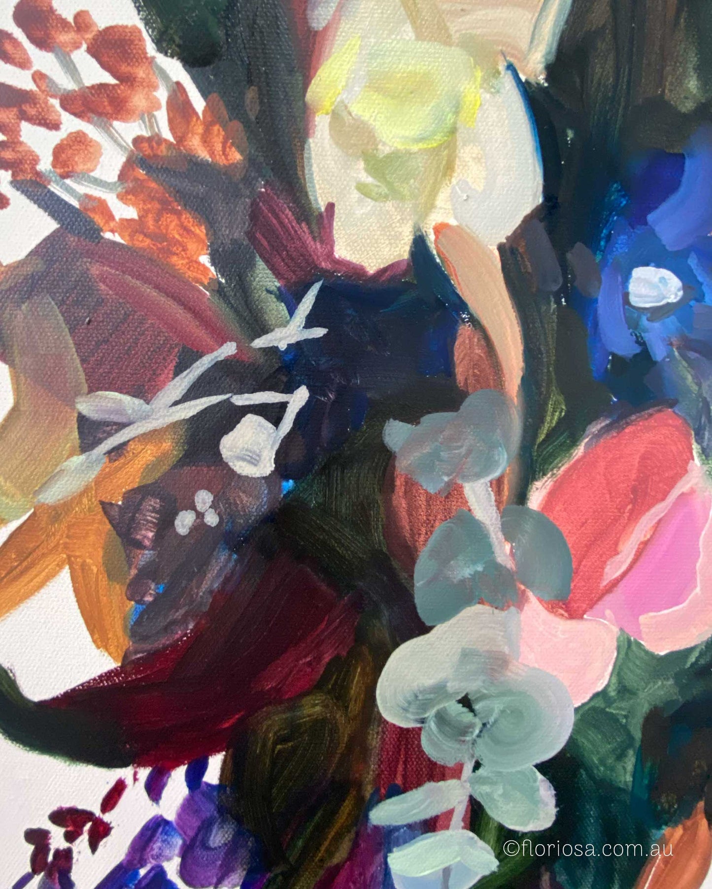 Mrs Bouquet - Original Framed Oil Painting on Canvas