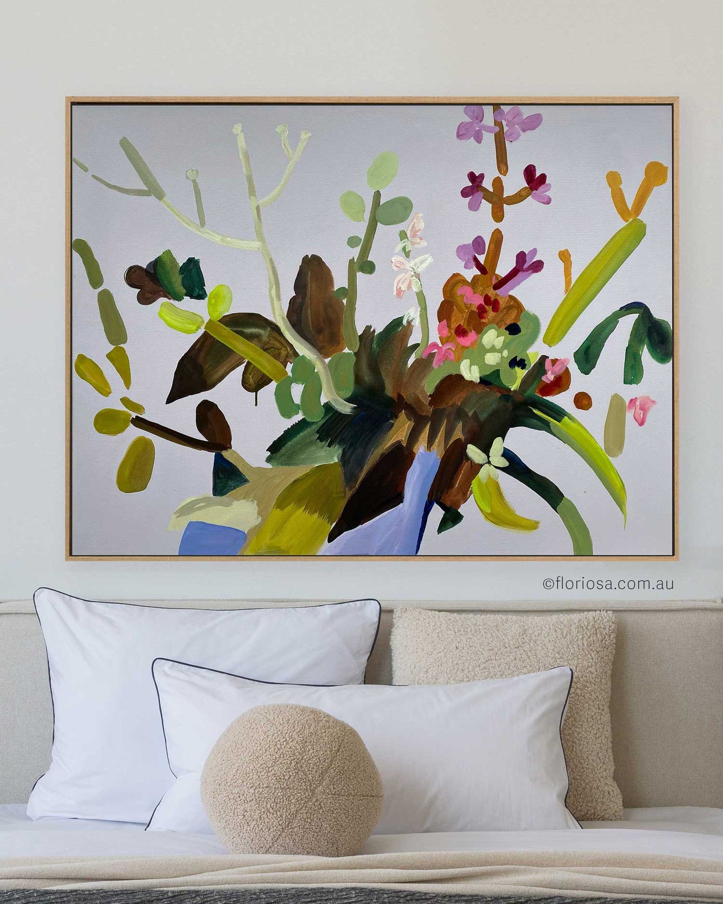 Unruly Posy - Original Framed Oil Painting on Canvas