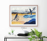 Currawongs at the Billabong, Limited Edition Signed Fine Art Print