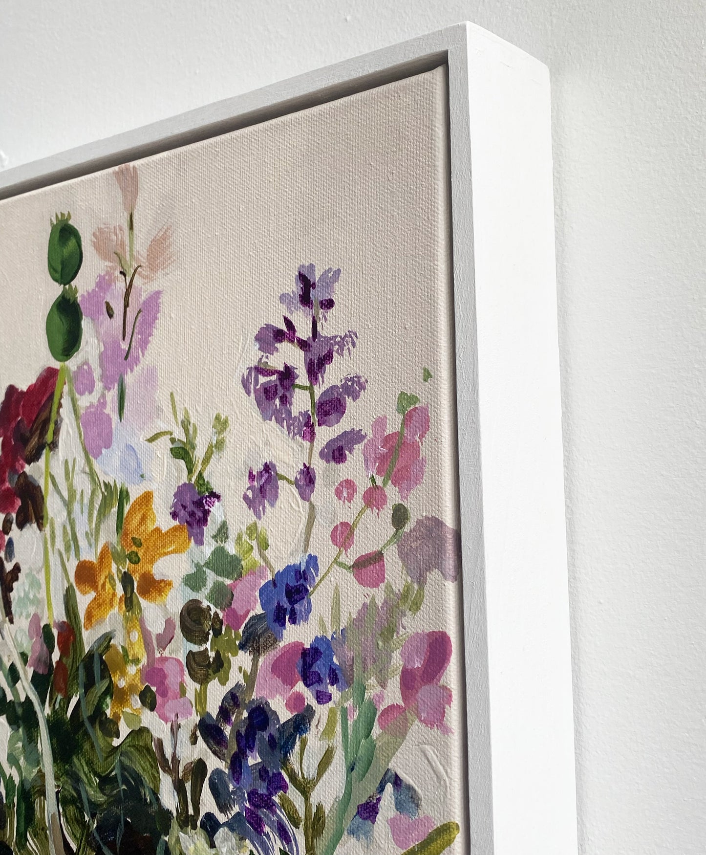 Wildflower - Original Framed Painting on Canvas