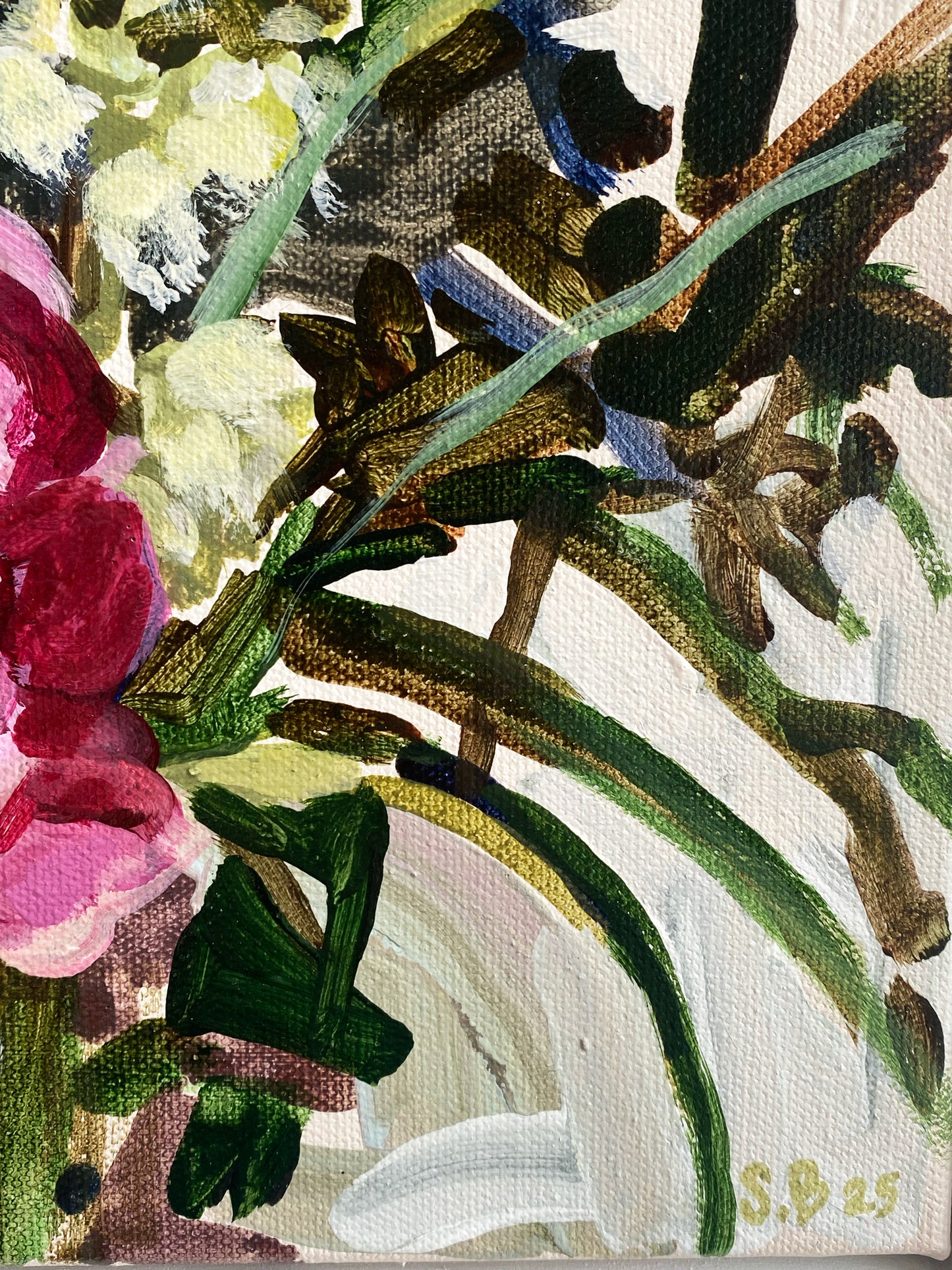 Wildflower - Original Framed Painting on Canvas