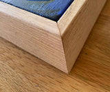 Pink Geraniums in Aqua Bottle original oil painting