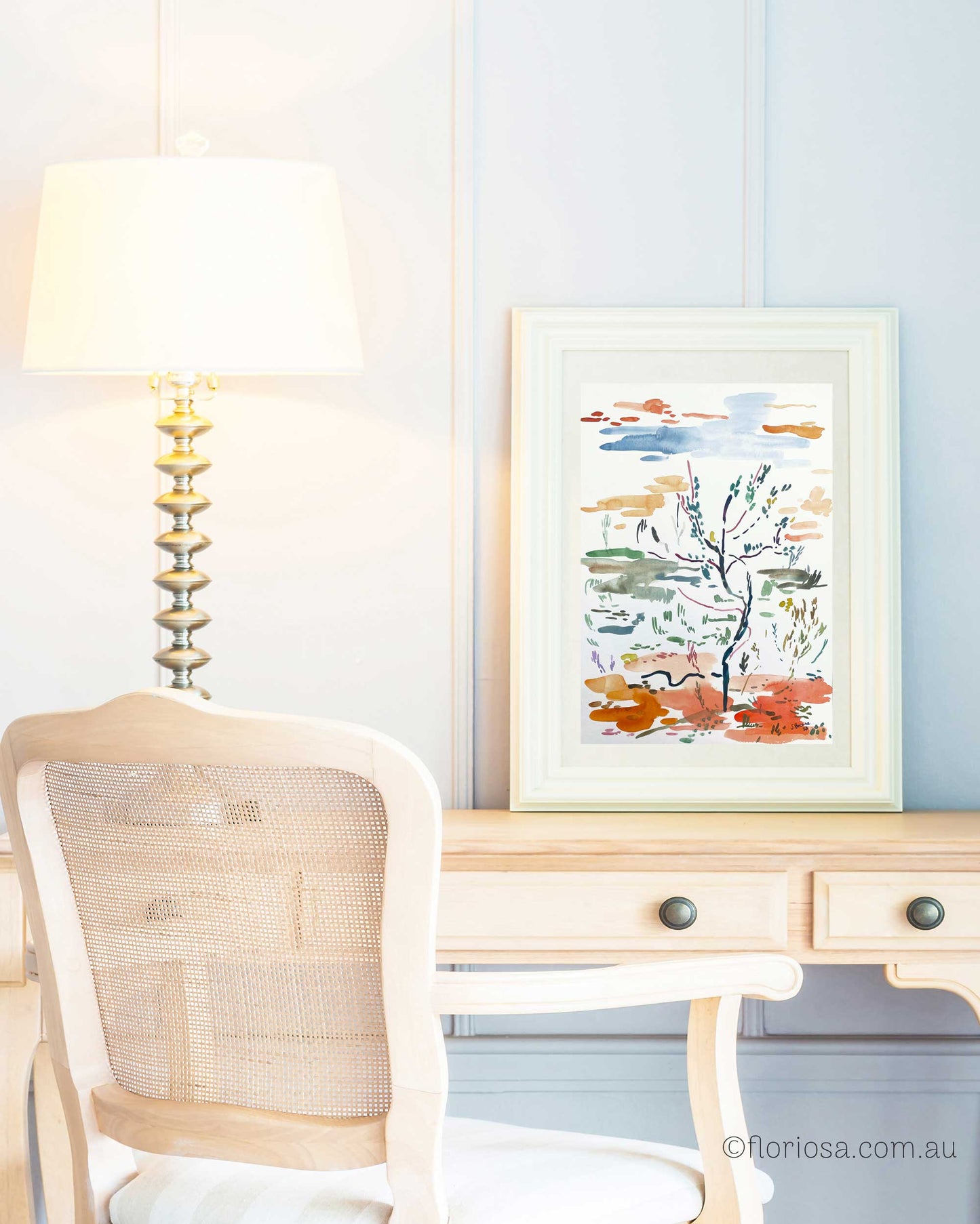 Red Ground Open Skies - Original Watercolour Painting