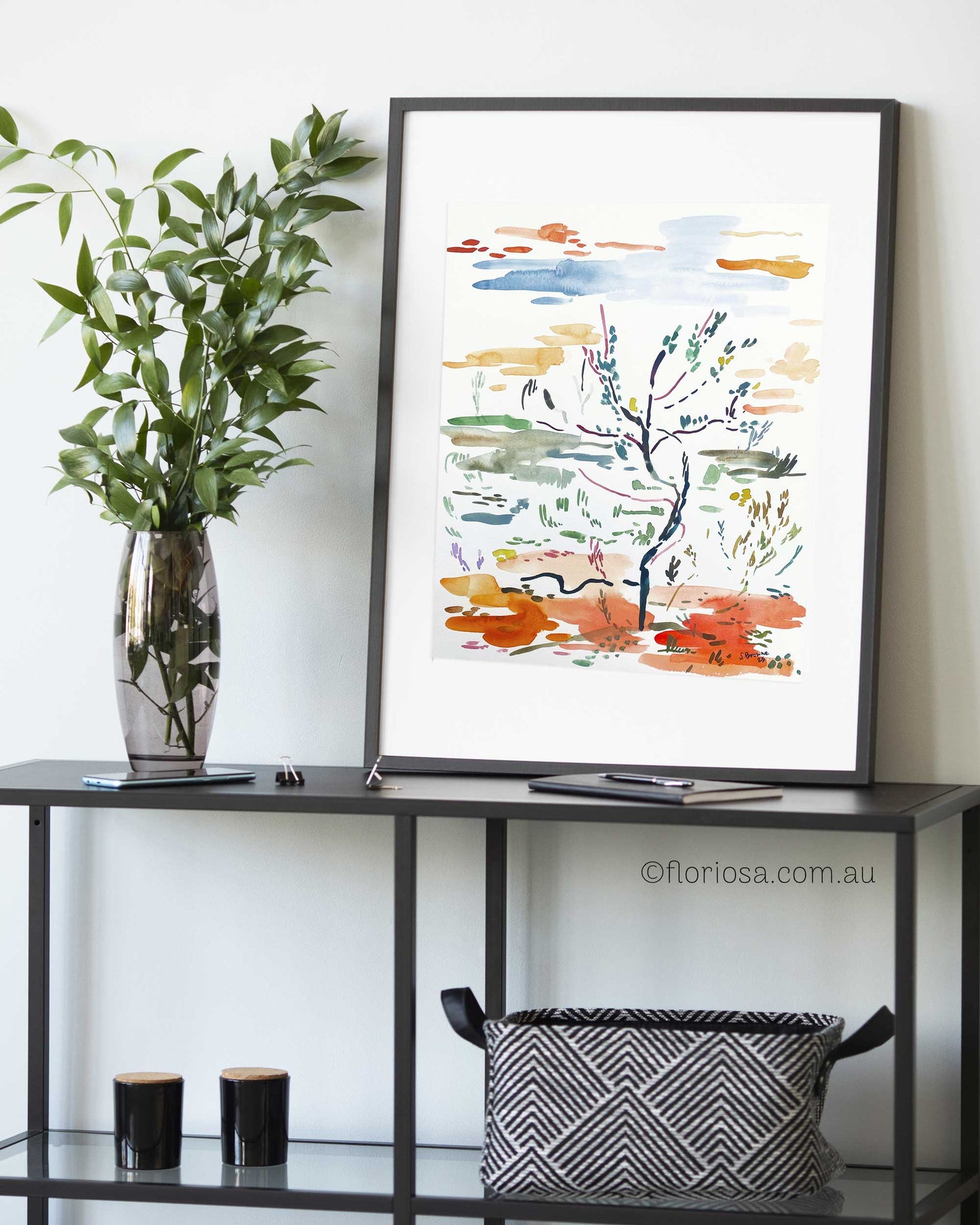 Red Ground Open Skies - Original Watercolour Painting