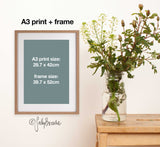 Indigo Cockatoos & Banksia Pines, Limited Edition Signed Fine Art print