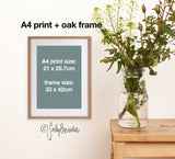 Proteas and Leucadendrons, Limited edition signed Fine Art Print