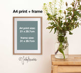 Indigo Cockatoos & Banksia Pines, Limited Edition Signed Fine Art print