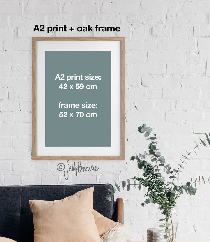 Proteas and Leucadendrons, Limited edition signed Fine Art Print