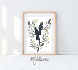 Black Cockatoos and Coastal Banksia, Limited Edition Signed Fine Art Print