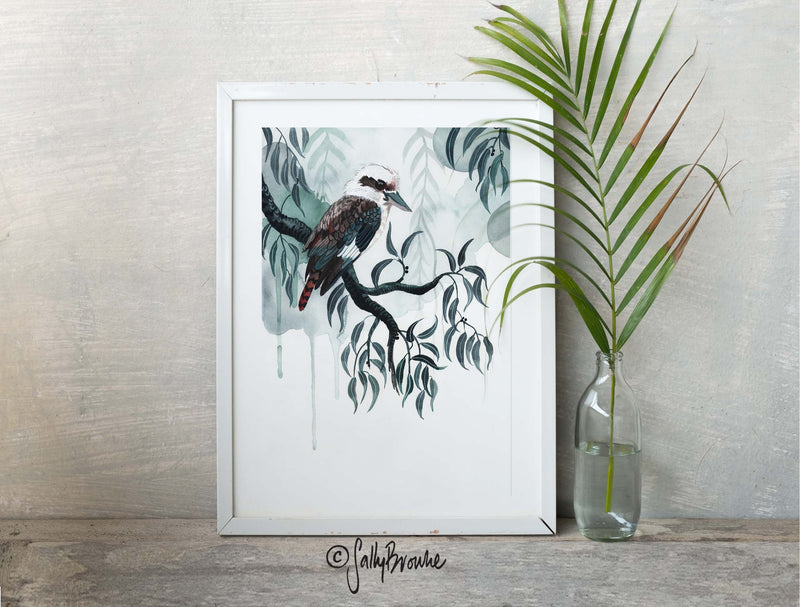 Kookaburra Rain, Limited Edition Signed Fine Art Print
