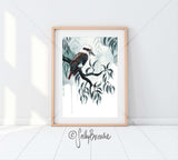 Kookaburra Rain, Limited Edition Signed Fine Art Print