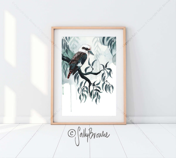 Kookaburra Rain, Limited Edition Signed Fine Art Print