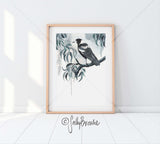 Magpie Rain, Limited Edition Signed Fine Art Print
