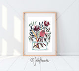 Mixed Natives in Glass, Limited Edition Signed Fine Art Print