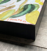 Torch Pink Begonias original oil painting