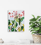 Torch Pink Begonias original oil painting