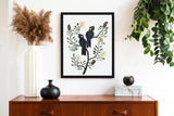 Black Cockatoos and Coastal Banksia, Limited Edition Signed Fine Art Print