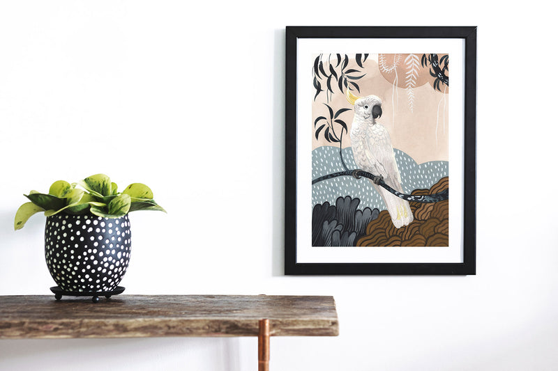 Sulphur Crested Cockatoo Sun Shower, Limited Edition Signed Fine Art Print