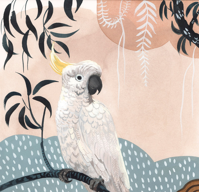 Sulphur Crested Cockatoo Sun Shower, Limited Edition Signed Fine Art Print