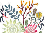King Protea and Natives in Ceramic Vase, Limited Edition Signed Fine Art Print