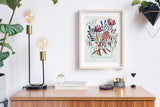 Mixed Natives in Glass, Limited Edition Signed Fine Art Print