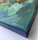 Sybilla’s Nasturtiums - Original oil painting on Linen.