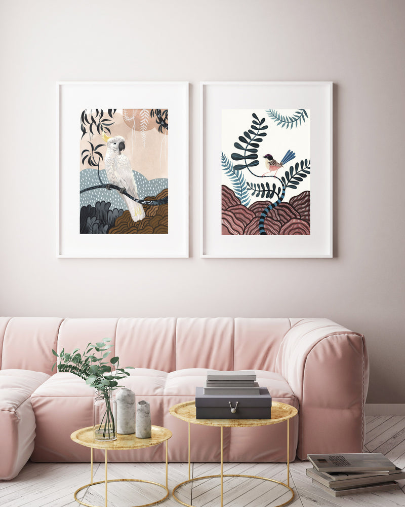 Sulphur Crested Cockatoo Sun Shower, Limited Edition Signed Fine Art Print