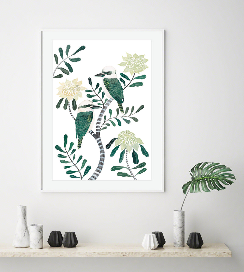 Telopea Kookaburras, Limited Edition Signed Fine Art print