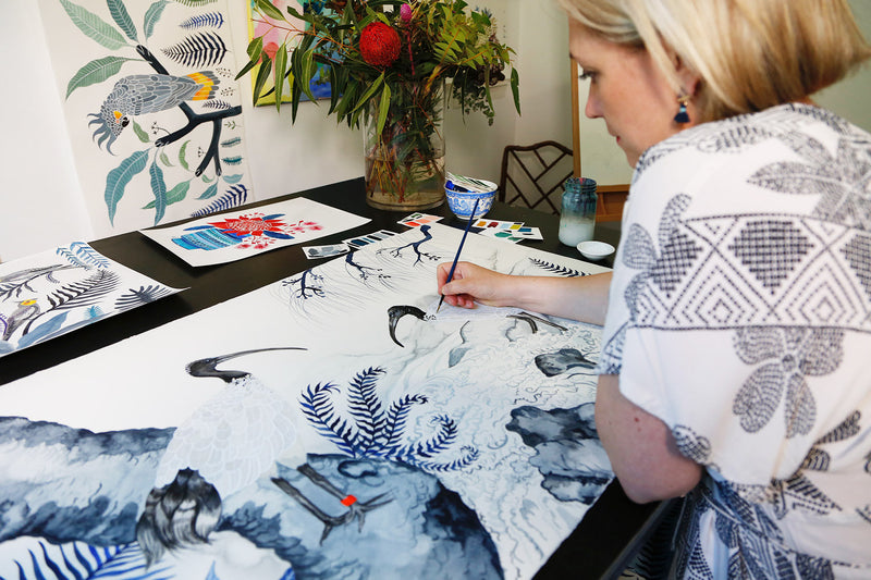 Magpie Rain, Limited Edition Signed Fine Art Print