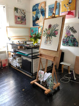 Proteas and Leucadendrons, Limited edition signed Fine Art Print