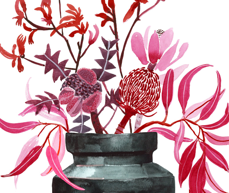 Raspberry Natives, Limited Edition Signed Fine Art Print