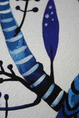 Indigo Cockatoos & Banksia Pines, Limited Edition Signed Fine Art print