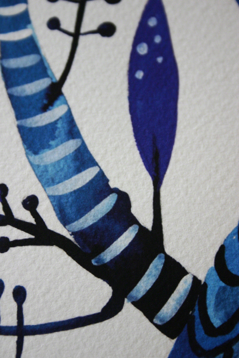 Indigo Cockatoos & Banksia Pines, Limited Edition Signed Fine Art print