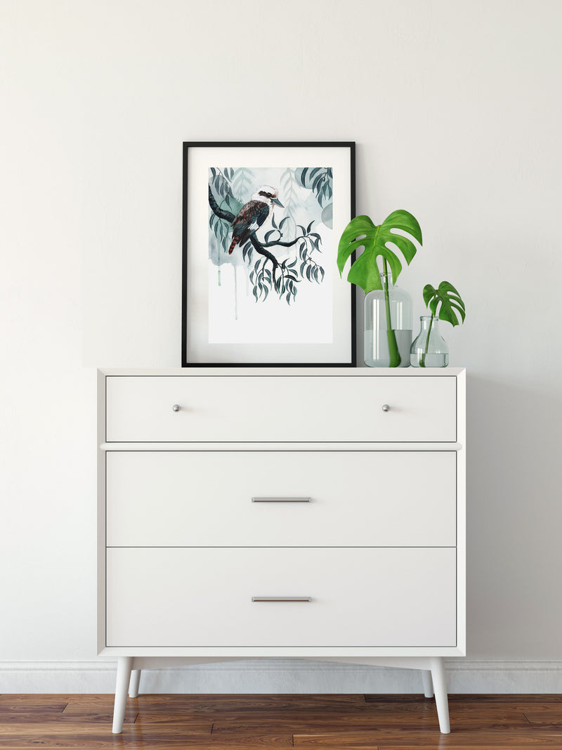 Kookaburra Rain, Limited Edition Signed Fine Art Print